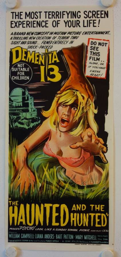 Dementia 13 originales australisches Daybill Filmplakat