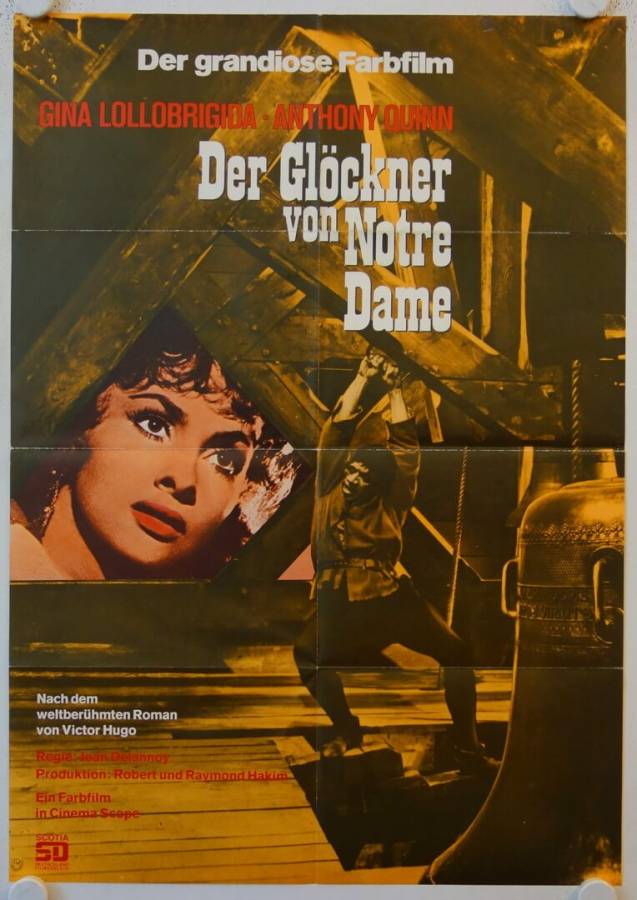 Der Glöckner von Notre-Dame originales deutsches Filmplakat