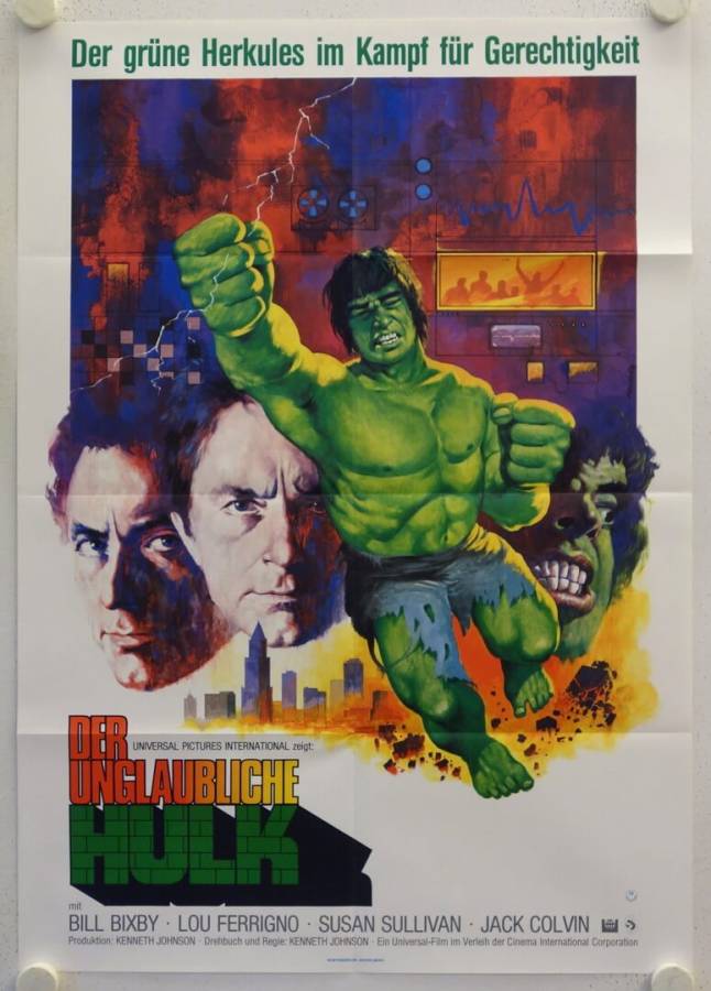 Der unglaubliche Hulk originales deutsches Filmplakat