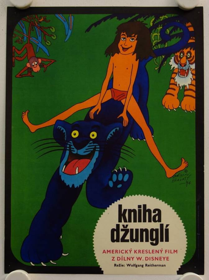 The Jungle Book original release small czech movie poster