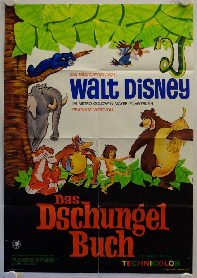Das Dschungelbuch originales deutsches Filmplakat