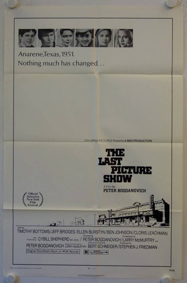 Die letzte Vorstellung originales US Filmplakat