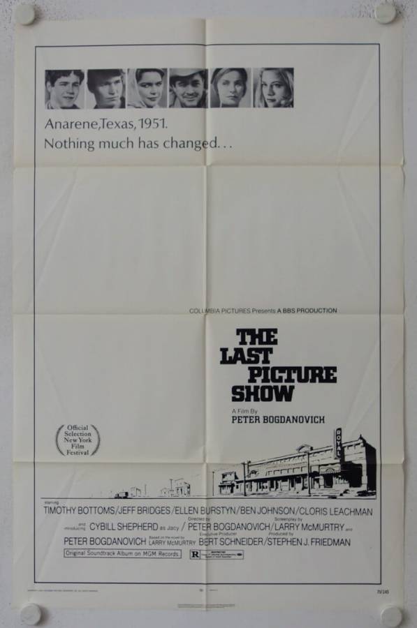 Die letzte Vorstellung originales US Onesheet Filmplakat