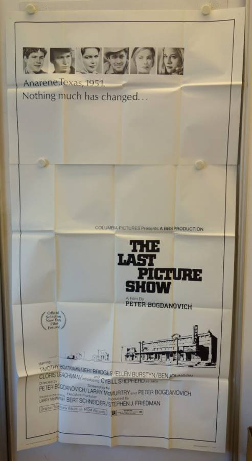Die letzte Vorstellung originales US Three-Sheet Filmplakat