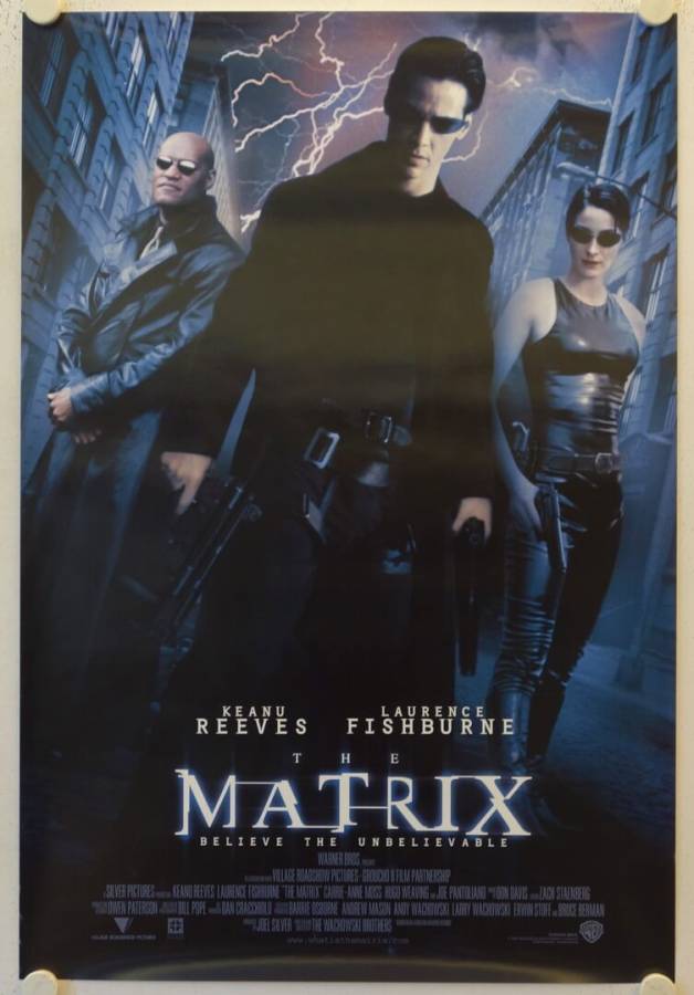 The Matrix original release US Int'l Onesheet movie poster