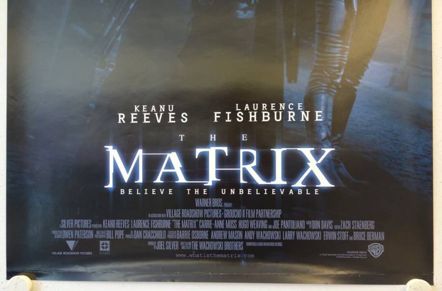The Matrix original release US Intl Onesheet movie poster