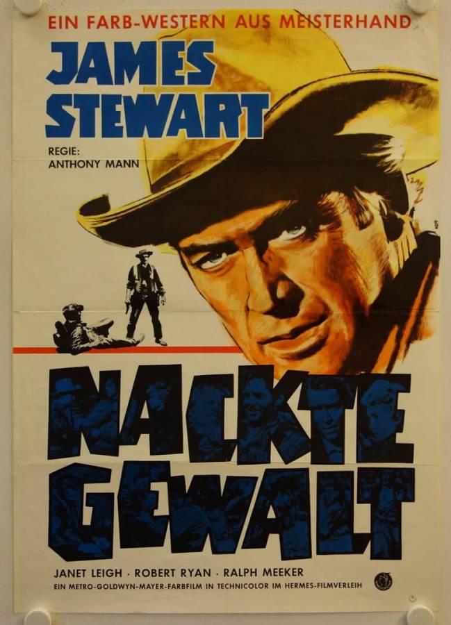 The Naked Spur re-release german movie poster
