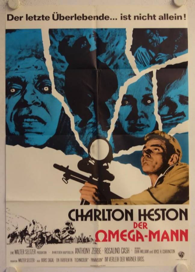Der Omega Mann originales deutsches Filmplakat