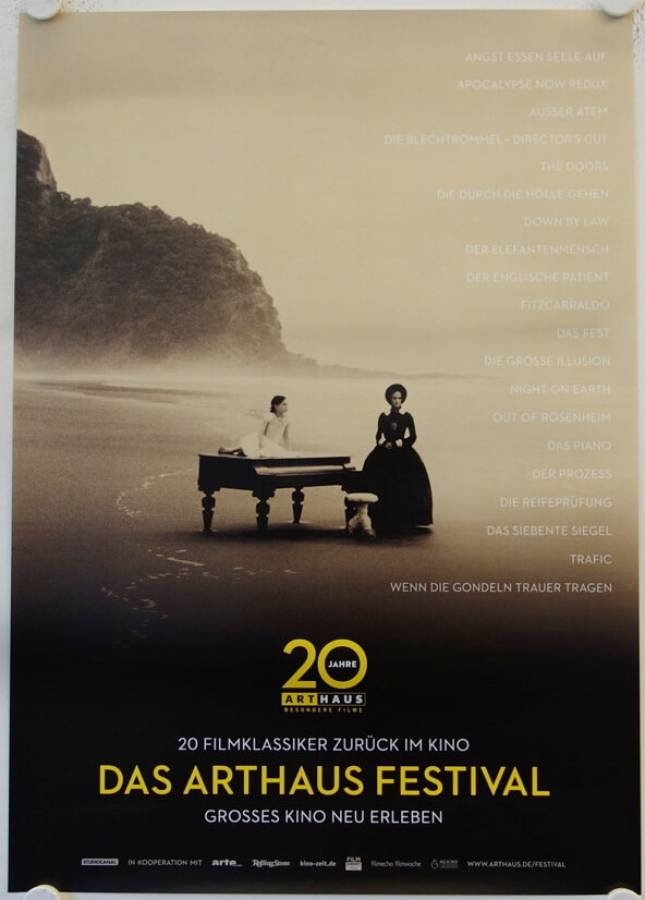 The Piano original german festival movie poster