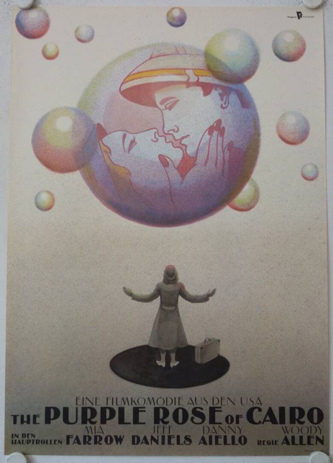 The Purple Rose of Cairo original release east-german movie poster
