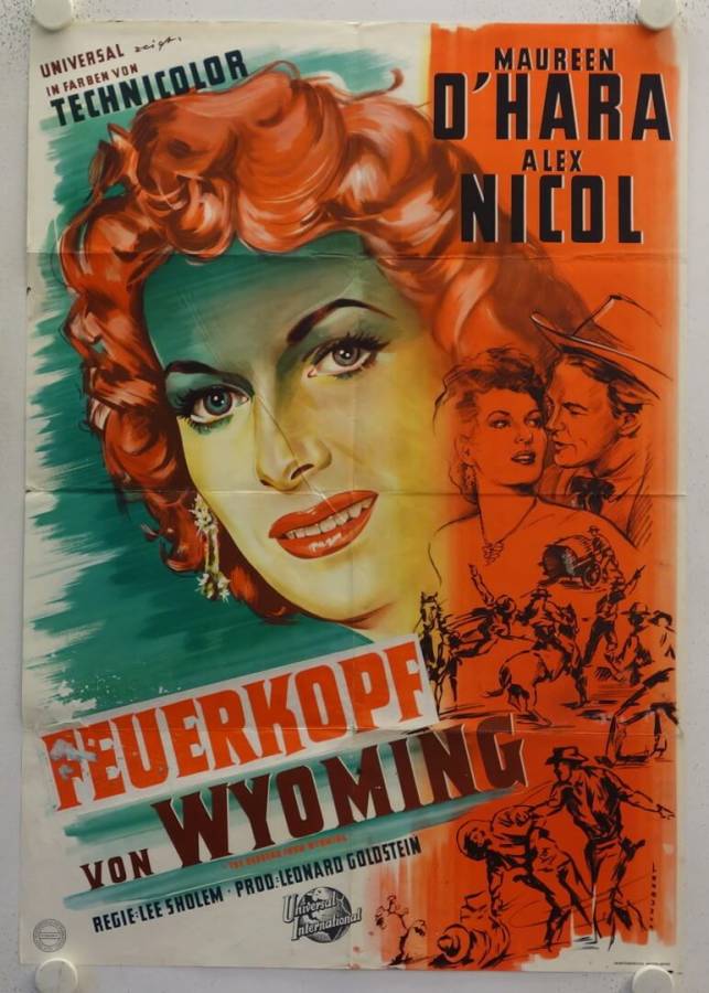 The Redhead from Wyoming  original release german movie poster