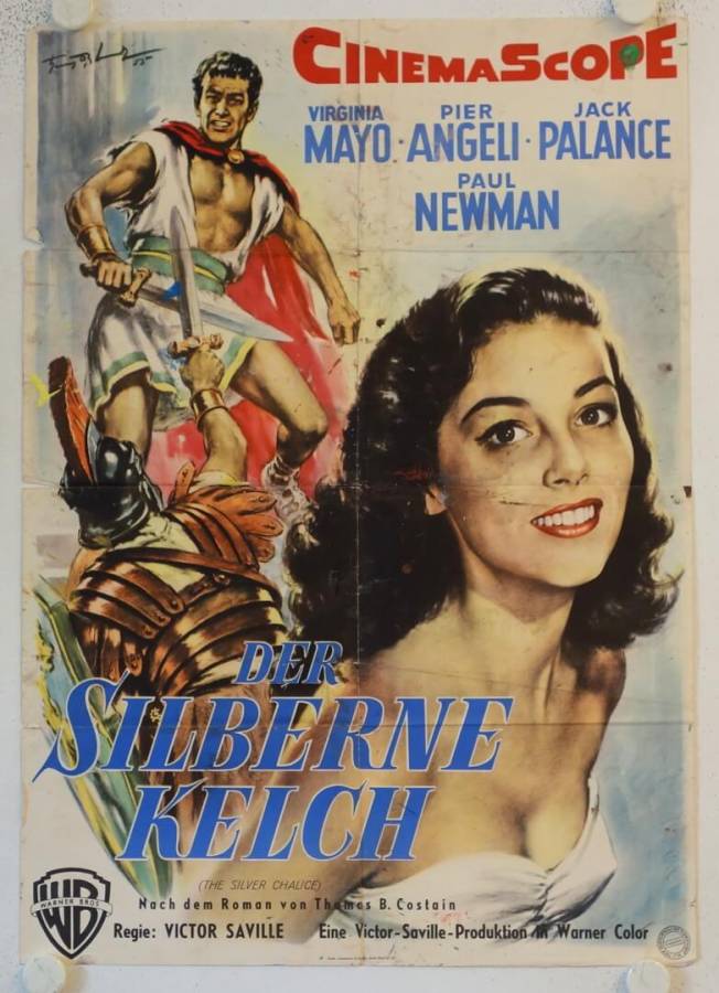 The Silver Chalice original release german movie poster