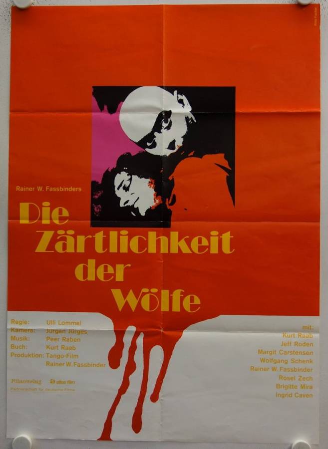 Die Zärtlichkeit der Wölfe originales deutsches Filmplakat