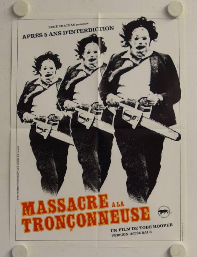 Blutgericht in Texas originales Filmplakat aus Frankreich (R80s)