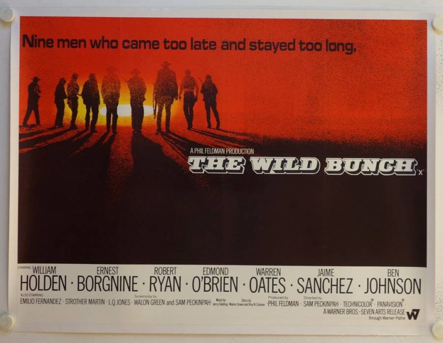 The Wild Bunch - Sie kannten kein Gesetz originales British Quad Filmplakat