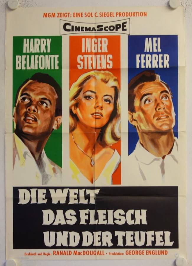 Die Welt das Fleisch und der Teufel originales deutsches Filmplakat