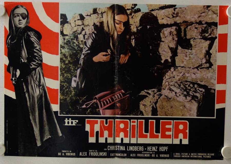 Thriller - ein umbarmherziger Film originales Filmplakat aus Italien