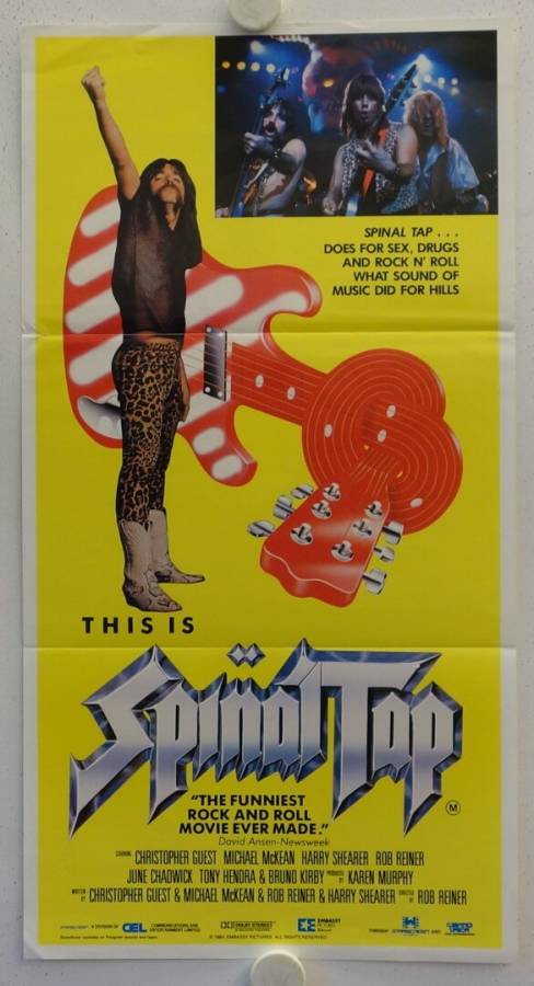 This is Spinal Tap originales Daybill Filmplakat aus Australien