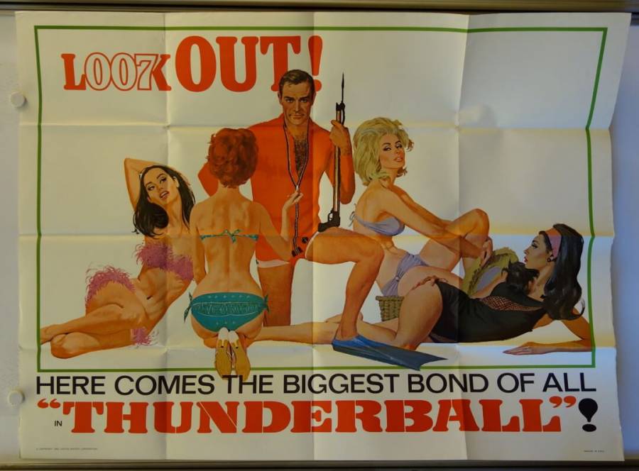 James Bond 007 - Feuerball originales US Filmplakat