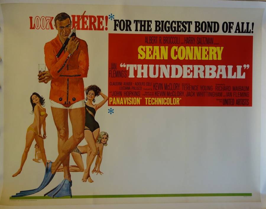 James Bond 007 - Feuerball originales US Filmplakat