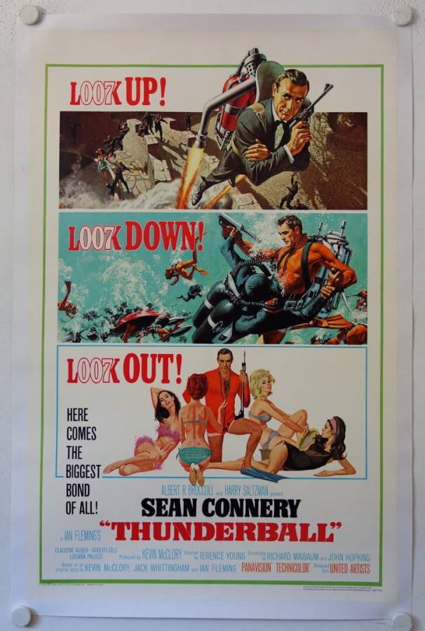 James Bond 007 - Feuerball originales US Onesheet Filmplakat