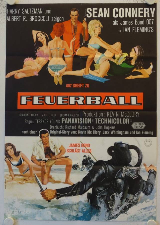 James Bond 007 - Feuerball originales deutsches Filmplakat