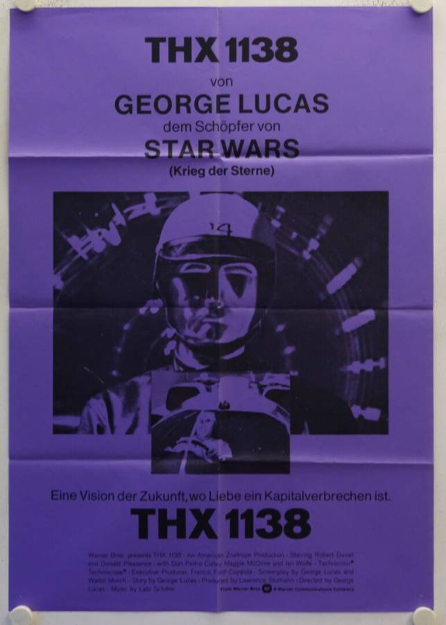 THX 1138 originales deutsches Filmplakat