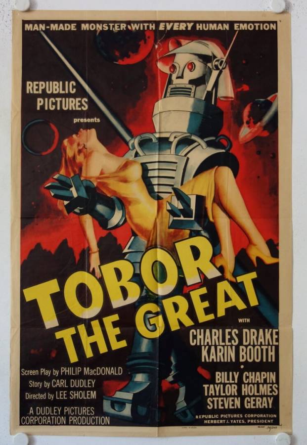 Tobor the Great original release US Onesheet movie poster