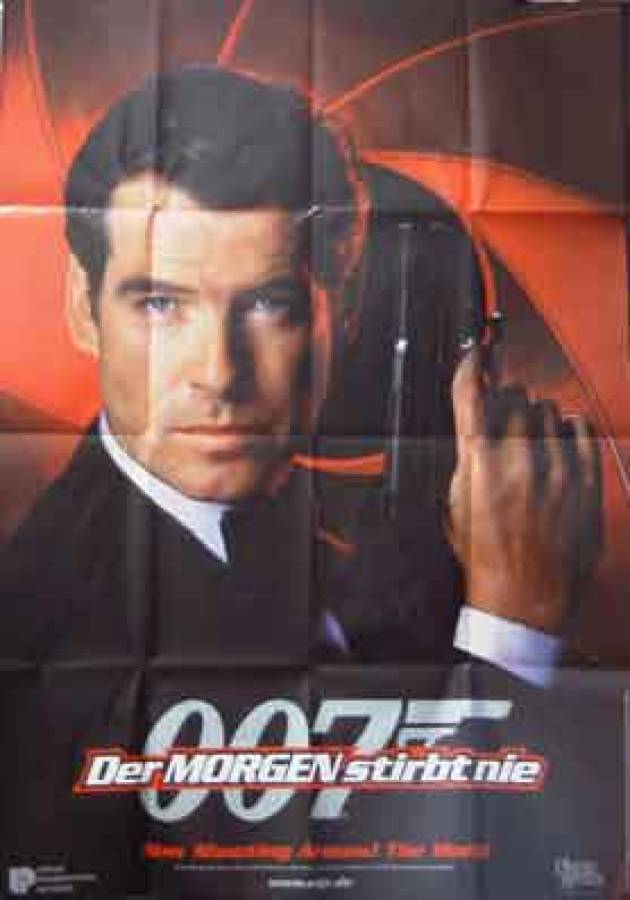 Tomorrow Never Dies original release german doublepanel movie poster