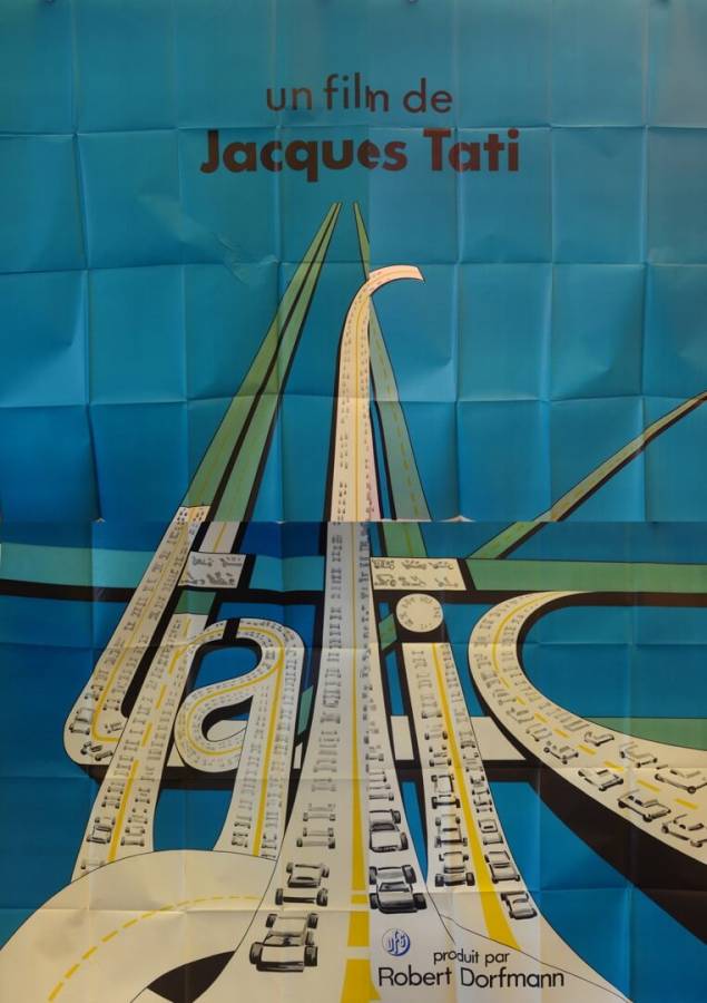 Tati im Stossverkehr originales Filmplakat aus Frankreich