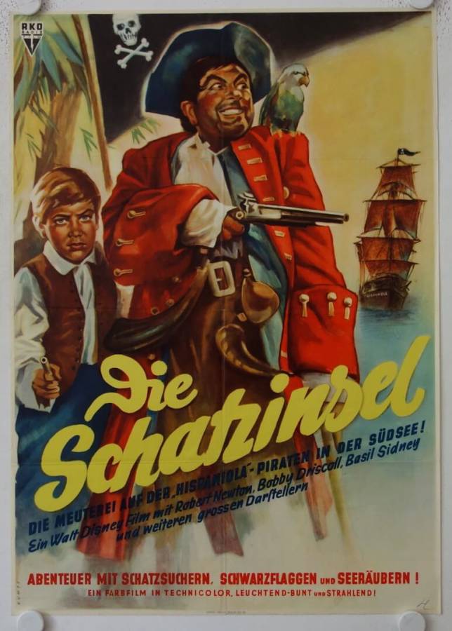 Die Schatzinsel originales deutsches Filmplakat