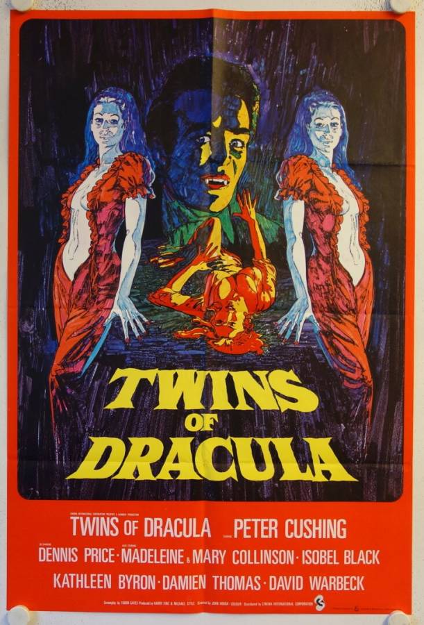 Twins of Evil / Twins of Dracula original release British Onesheet movie poster