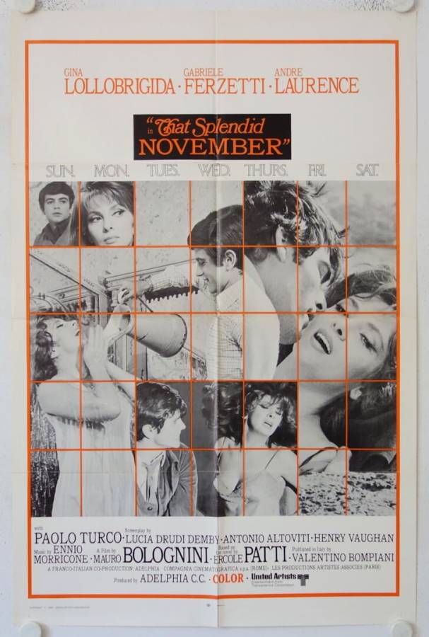 Ein schöner November originales US Onesheet Filmplakat