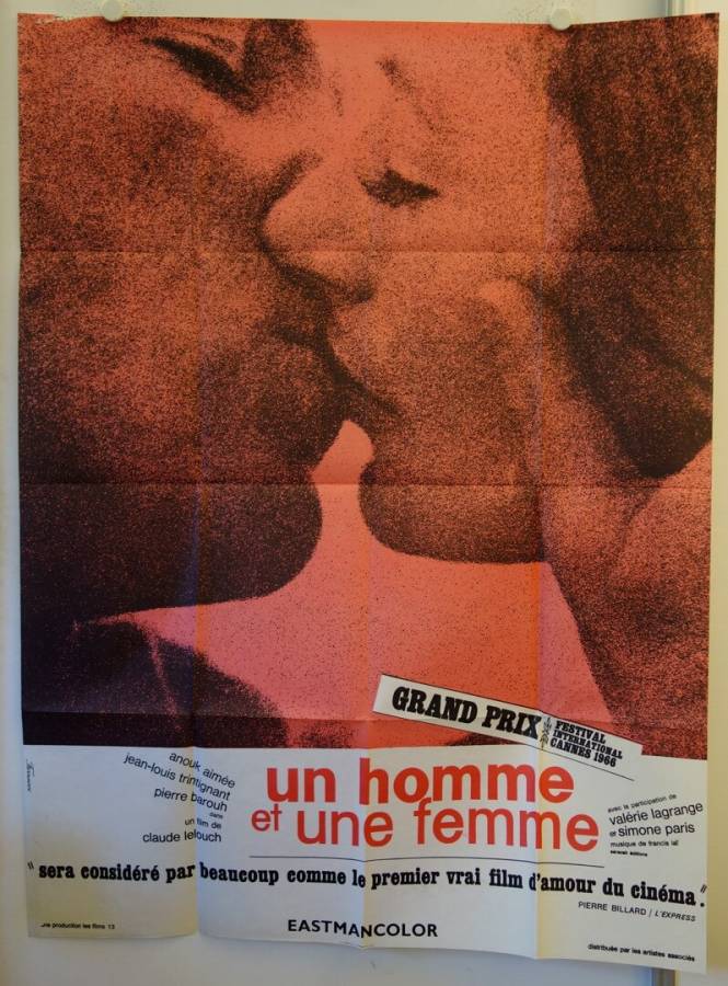 Ein Mann und eine Frau originales Filmplakat aus Frankreich