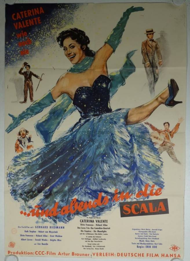 Und abends in die Scala original release german movie poster