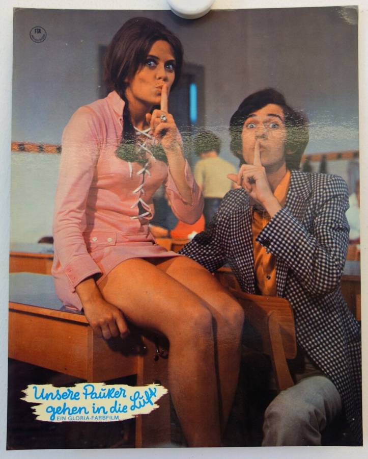 Unsere Pauker gehen in die Luft original release german lobby card