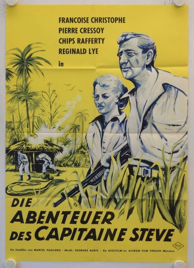 Die Abenteuer des Capitaine Steve originales deutsches Filmplakat