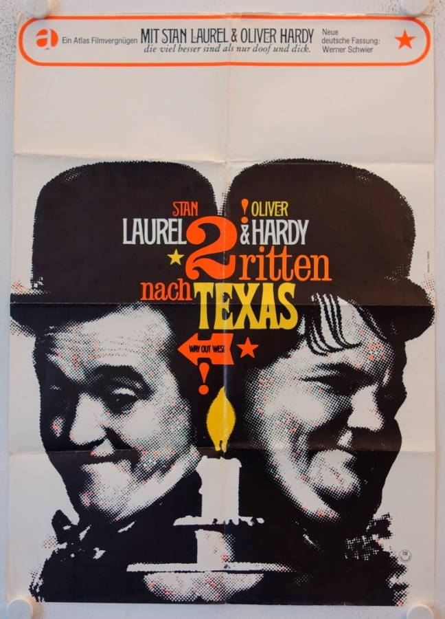 Way out West re-release german movie poster