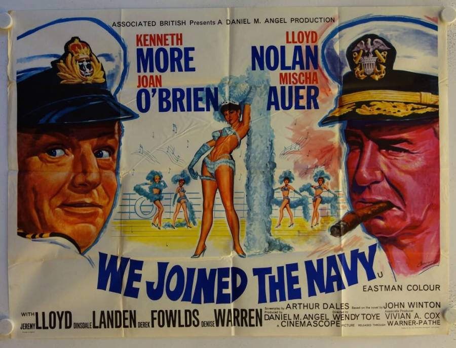 We joined the Navy original release British Quad movie poster