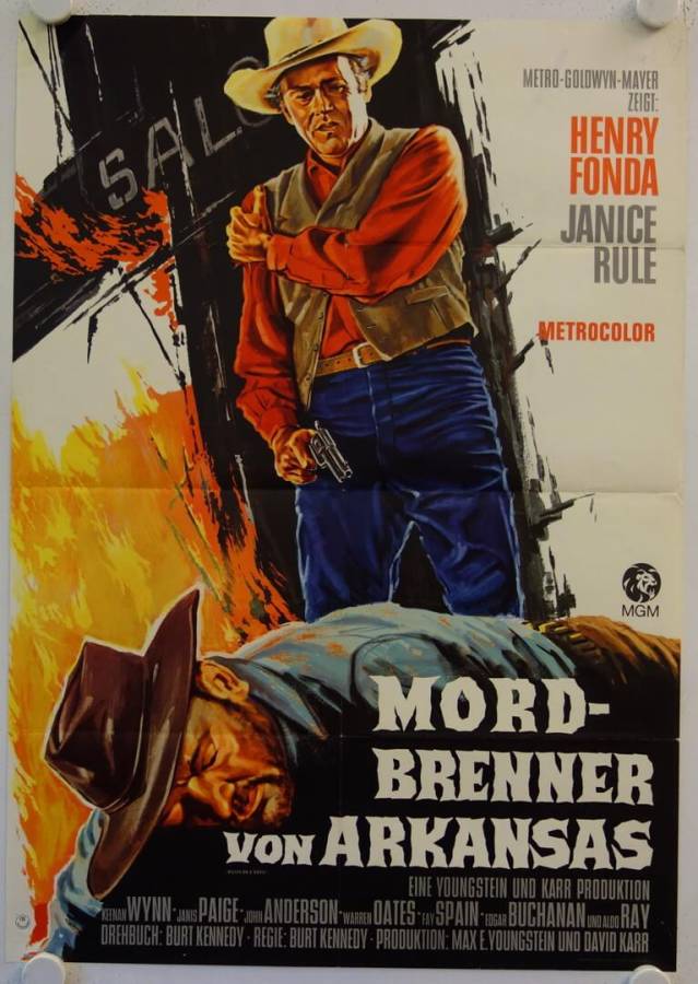 Mordbrenner von Arkansas originales deutsches Filmplakat