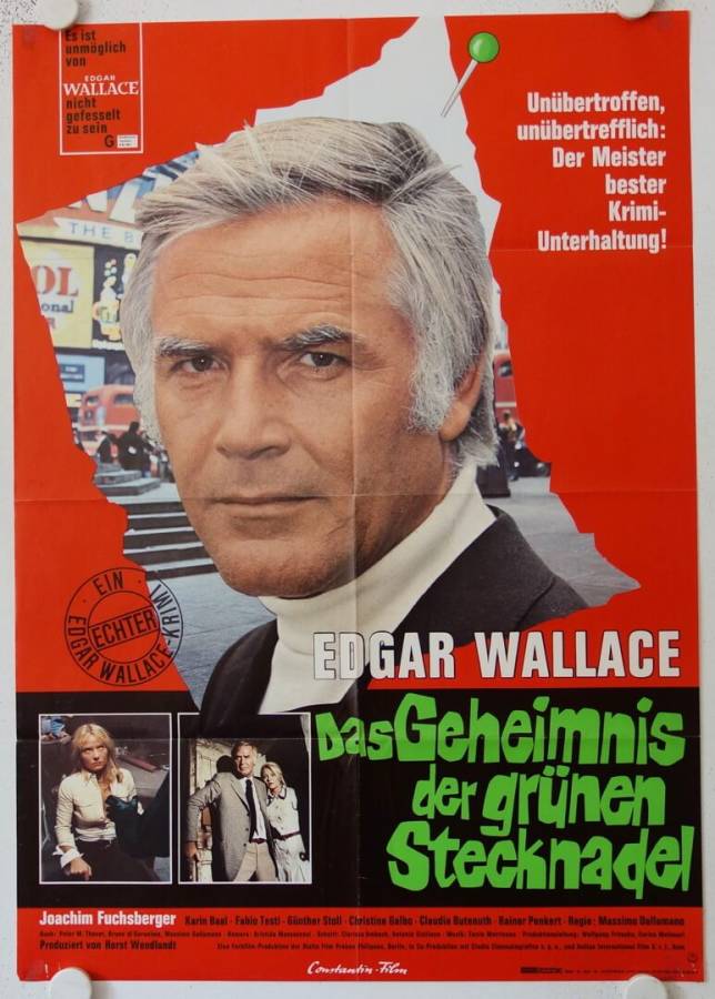 Das Geheimnis der grünen Stecknadel originales deutsches Filmplakat