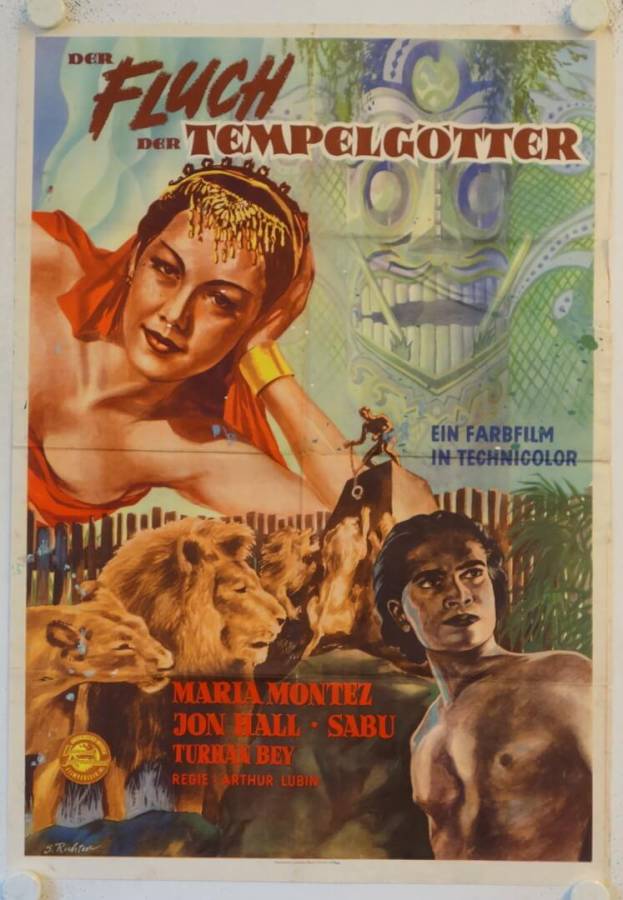 Fluch der Tempelgötter originales deutsches Filmplakat