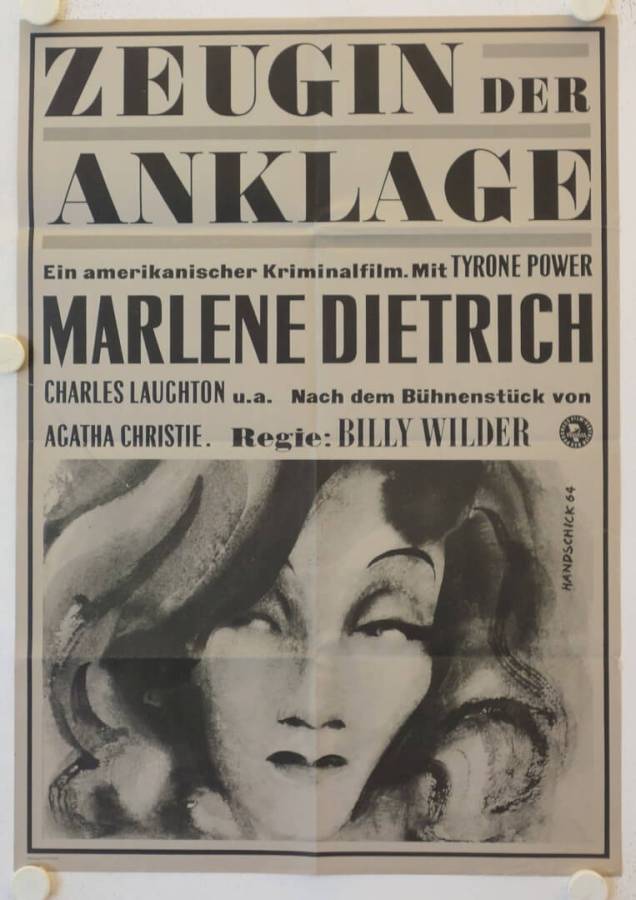 Witness of the Prosecution original release east-german movie poster