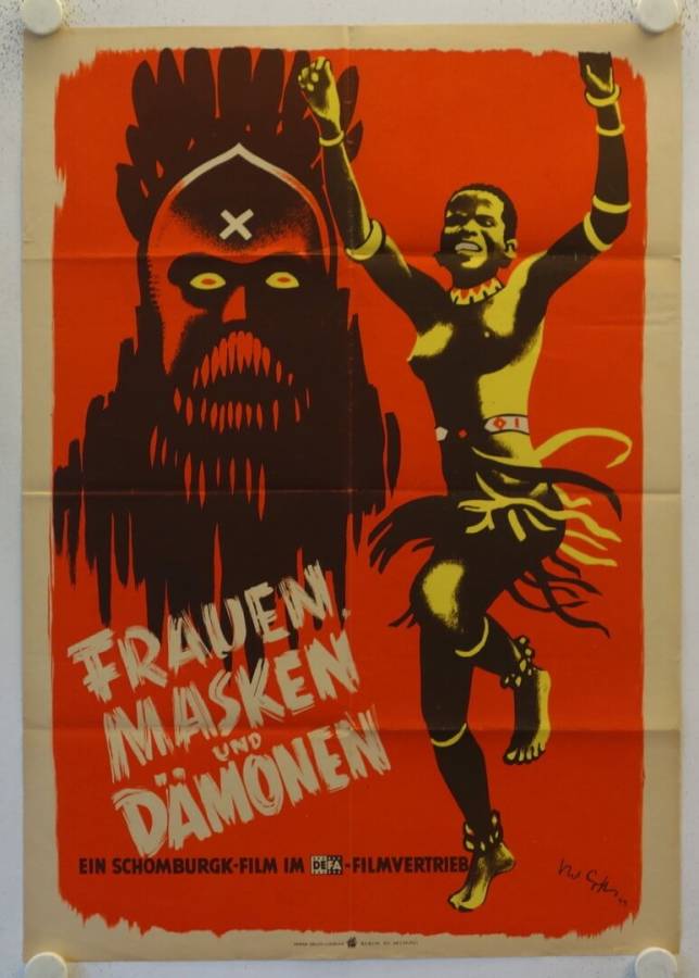 Frauen Masken und Dämonen originales DDR Filmplakat