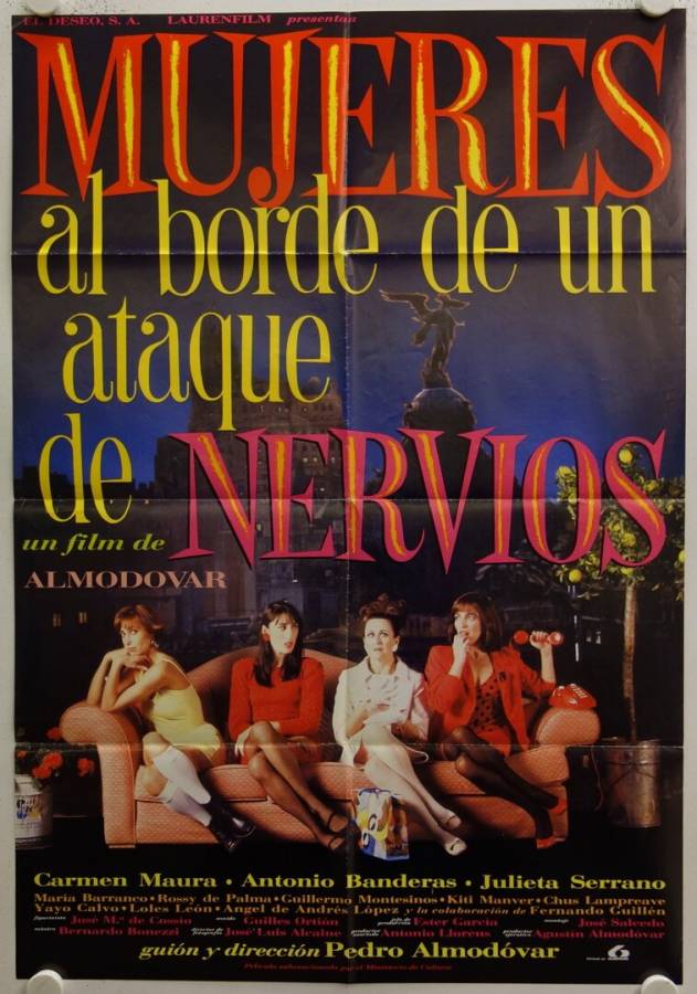 Women on the Verge of a Nervous Breakdown original release spanish movie poster