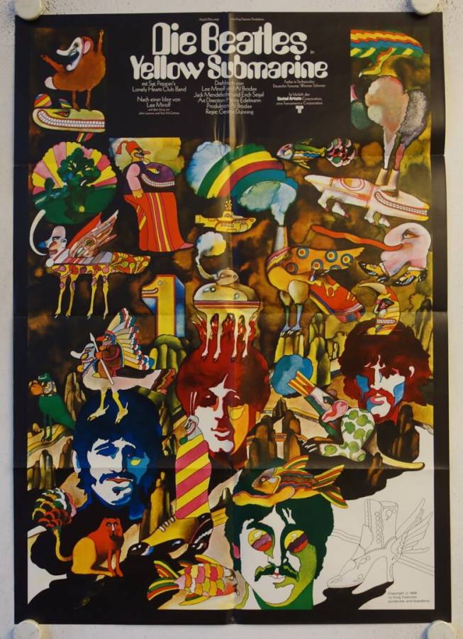 Yellow Submarine originales deutsches Filmplakat