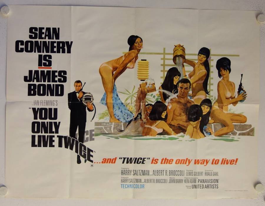James Bond 007: Man lebt nur zweimal originales British Quad Filmplakat