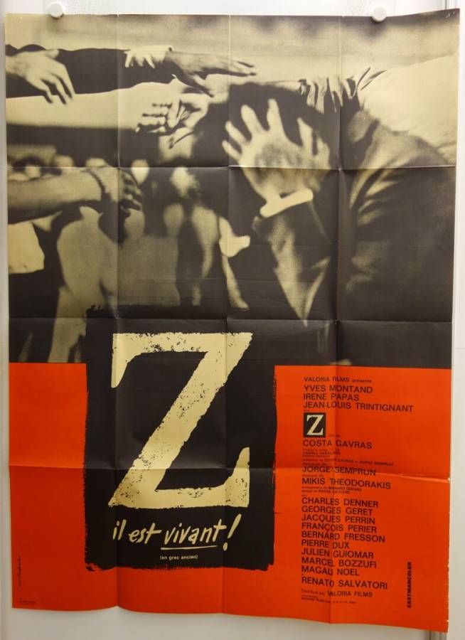 Z - Anatomie eines politischen Mordes originales Filmplakat aus Frankreich