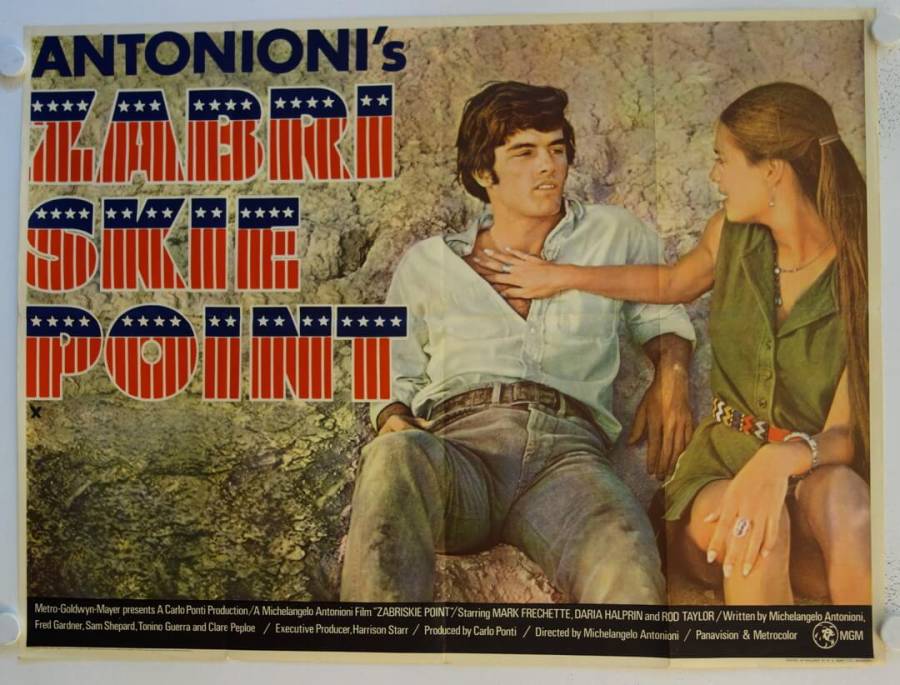 Zabriskie Point original release British Quad movie poster