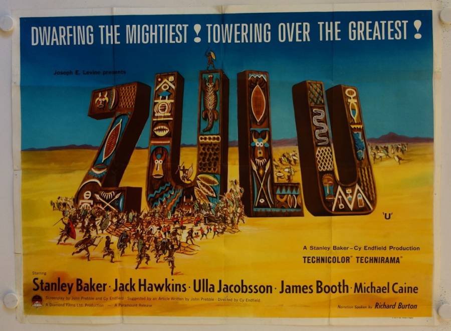Zulu originales britisches Filmplakat